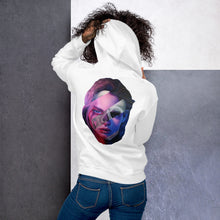 Load image into Gallery viewer, Unisex Hoodie WTF is Happening?! Skull/Face White, Black, Blue or Pink Hoodie