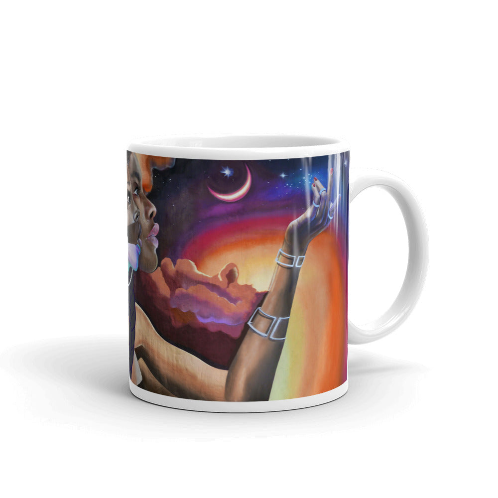 Vessel Painting by ELLE: White glossy mug